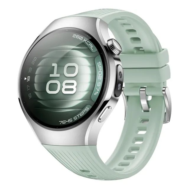 Smartwatch Huawei Watch 5 42mm Esim Verde Acero Inoxidable Gris Fluoroelastómero Verde Acero Inoxidable