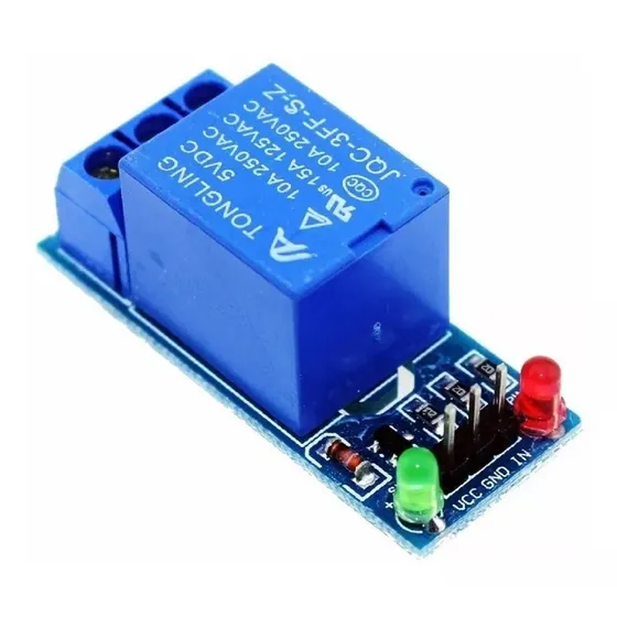5 Peças - Módulo Rele 1 Canal 5v/10a Led Indicador Arduino