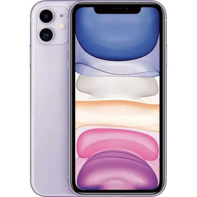 Apple Iphone 11 64gb Morado Violeta Grado A C/caja Violeta (Reacondicionado)