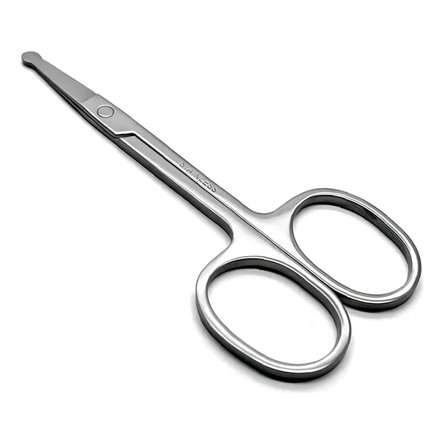 Profesional Tijeras De Pelo Sólido Acero Inoxidable Tijeras Redonda Tijeras Para Recortar Ojo Cejas Ojos Nariz Cabello Oído Bigote Diseño Útil
