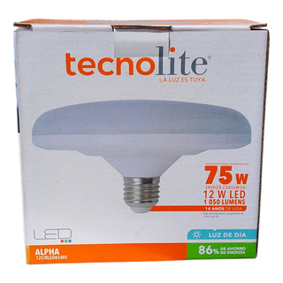 Foco Tecnolite Lampara Led, Color Blanco Cirled 65 Mv-a1 Foco Tecnolite Lampara Led, Color Blanco Cirled 65 Mv-a1