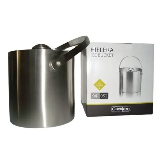 Hielera Con Tapa Tde Acero Inoxidable Marca Guttlem