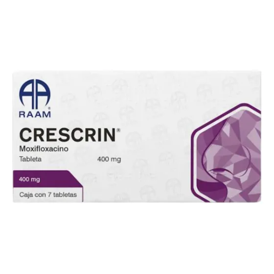 Crescrin Moxifloxacino 400 Mg Caja Con 7 Tabletas Raam