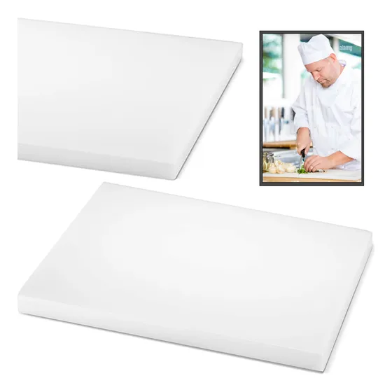 Tabla De Polietileno De Grado Alimenticio 40 X 60 X 1.5cm