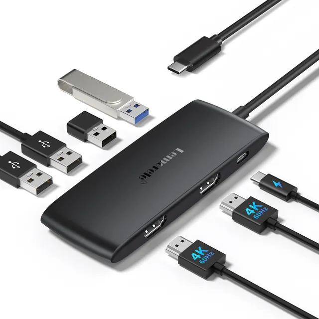Lemorele Tc510 Hub Usb 7 Puertos 625 Mb/s Type-c