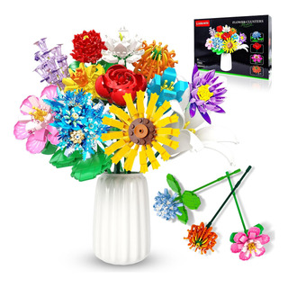 Linkowin Juego De Construcción De Ramo De Flores, 1009 Pieza Linkowin Juego De Construcción De Ramo De Flores, 1009 Pieza