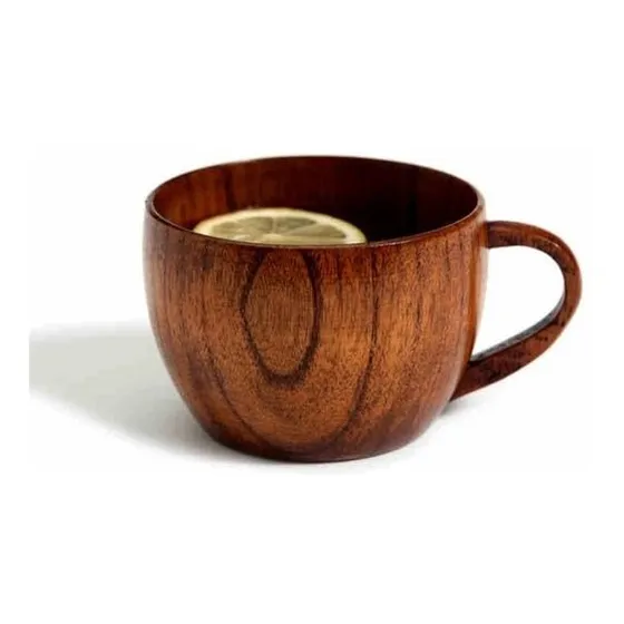 Juego De Tazas De Madera Artesanales Para Té O Café 