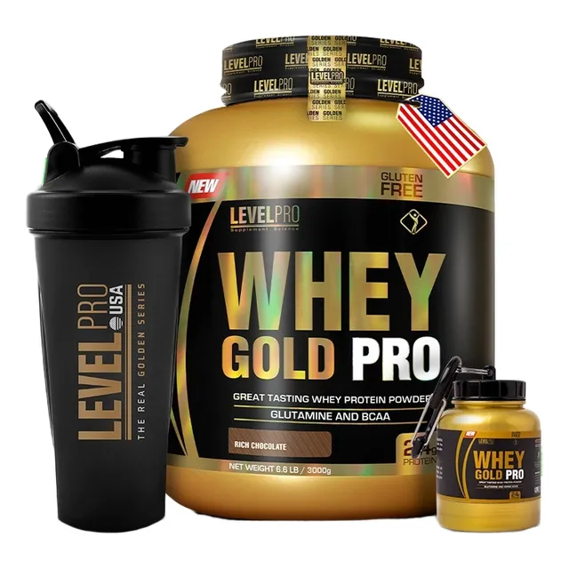 Whey Gold 3kg Chocolate + Shaker + Portaproteina