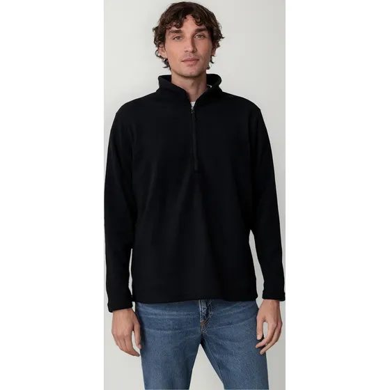 Chaqueta Micropolar Pullover Hombre Anti-peeling Indusbord® Con Cierre Sbs® Sustentable