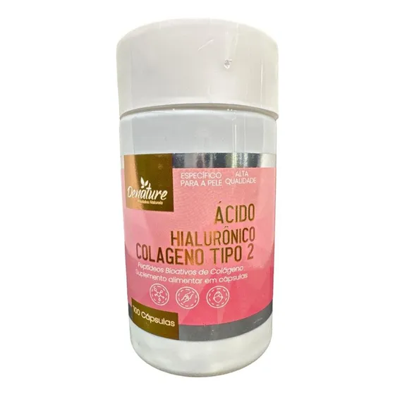 Colágeno Tipo 2 Con Ácido Hialurónico + Vitamina C  100 Caps
