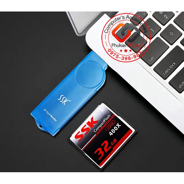 Lector Compact Flash Usb Ssk Compatible Con Sandisk