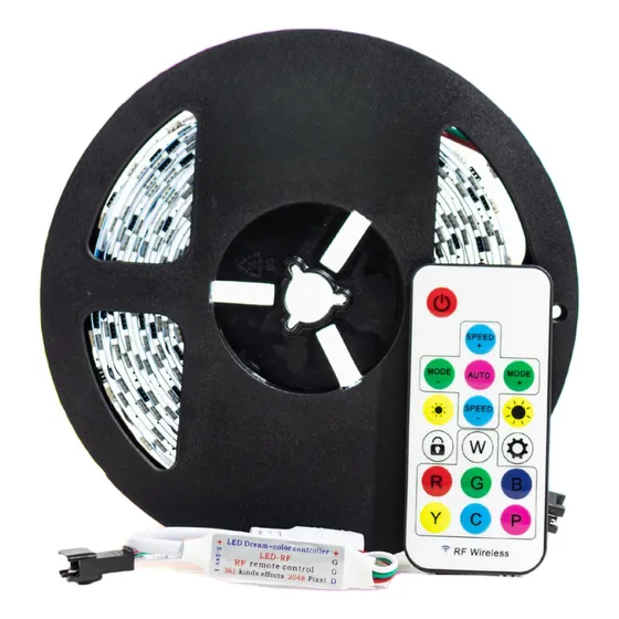 Fita Led Endereçável 5 Metros Ws2811 12v 300 Leds Ip20 60smd