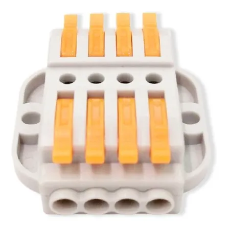 Conector Universal Rápido Bornera Interior De 4 Entradas