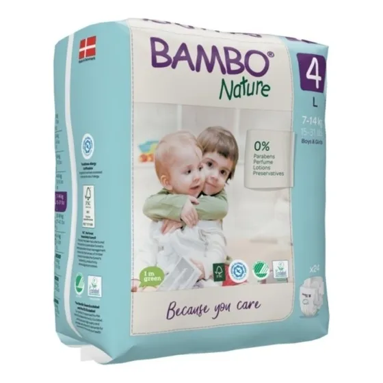 Pañal Bambo Nature Eco-friendly 4 Sku 19254