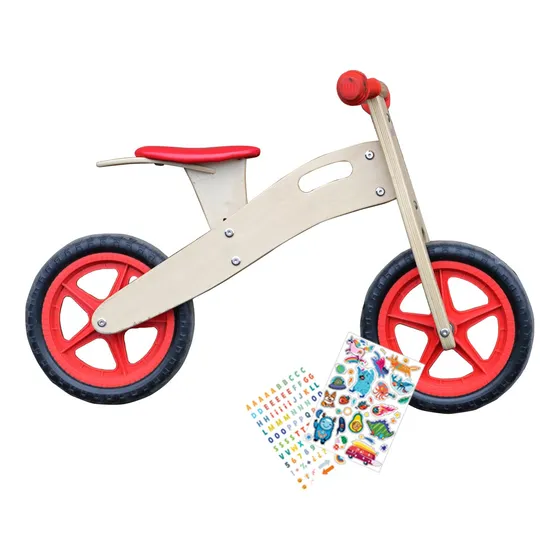 Bicicleta Sin Pedal Chiva De Madera Bebesit My Bike Multicolor