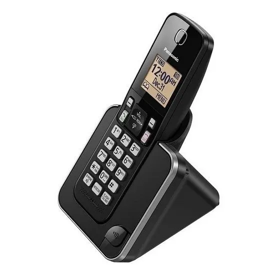 Telefono Digital Inalambrico Panasonic Color Negro