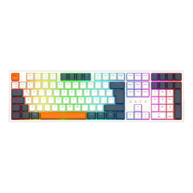 TECLADO MECÁNICO REDRAGON TRUNDLE K668WBO RGB USB-C ESPAÑOL