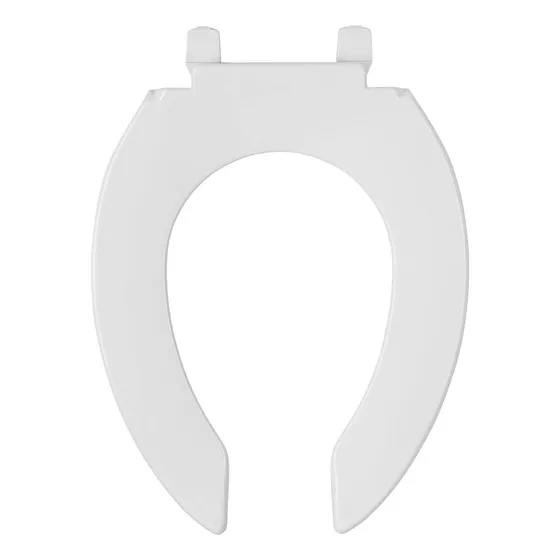 Asiento Elongado Para Wc Blanco Sin Tapa Fluxometro Wequp