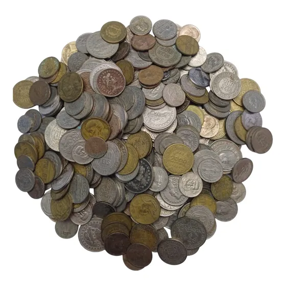 2 Kilo De Moedas Antigas Réis 1901-1942 Sem Garimpar