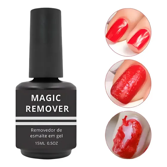 Magic Remover Removedor De Esmalte Profissional Unhas De Gel