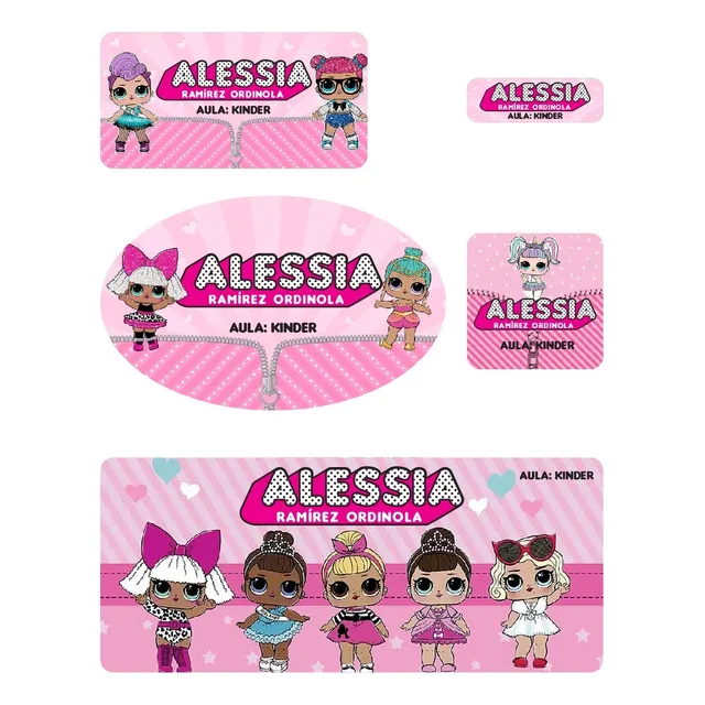 Etiquetas Escolares Personalizadas Niña