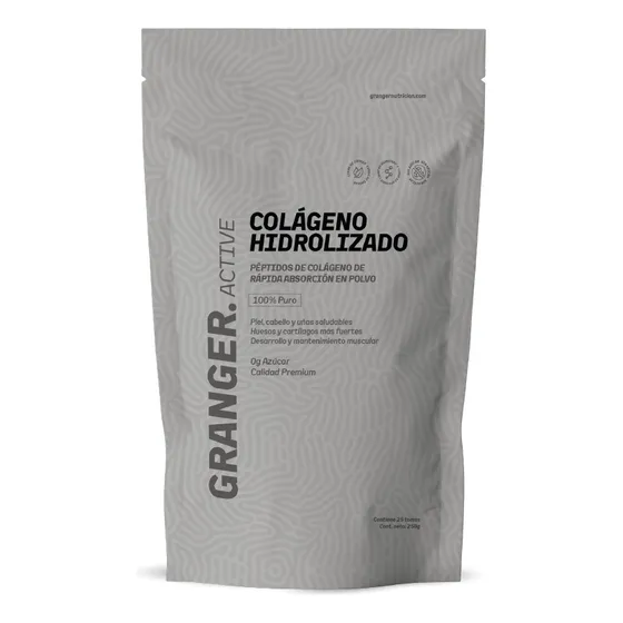 Colageno Hidrolizado En Polvo 250 Gramos Granger Sabor Naranja