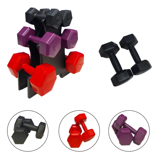 Kits De Halter Par De 1 Kg A 3 Kg Com Suporte