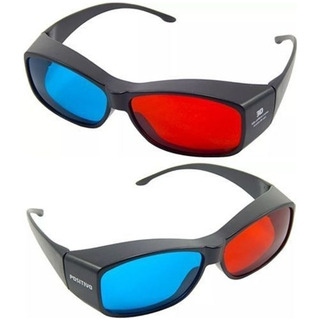 2x Óculos 3d Ultra Resistente Ótima Qualidade Red Cyan 2x Óculos 3d Ultra Resistente Ótima Qualidade Red Cyan
