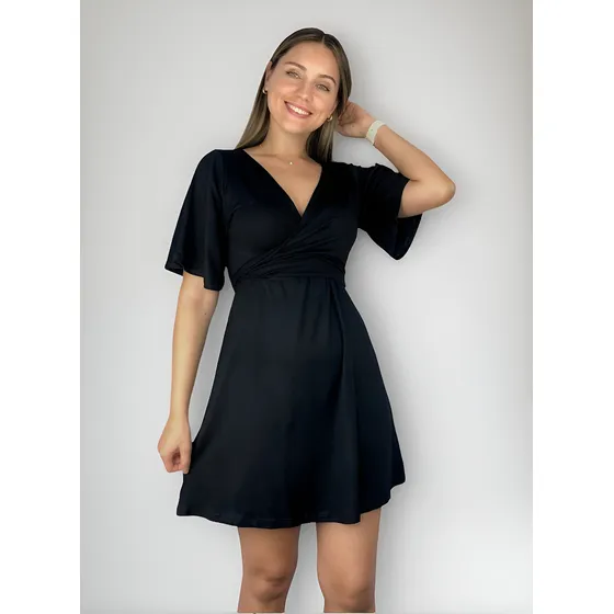 Vestido 4 Em 1 Soltinho Cores Premium Gestante Amamentação