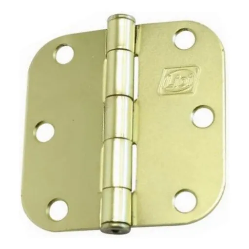 Bisagra L-88 Bronceada Borde Redondo 2 Un. 3.1/2x3.1/2 Lioi
