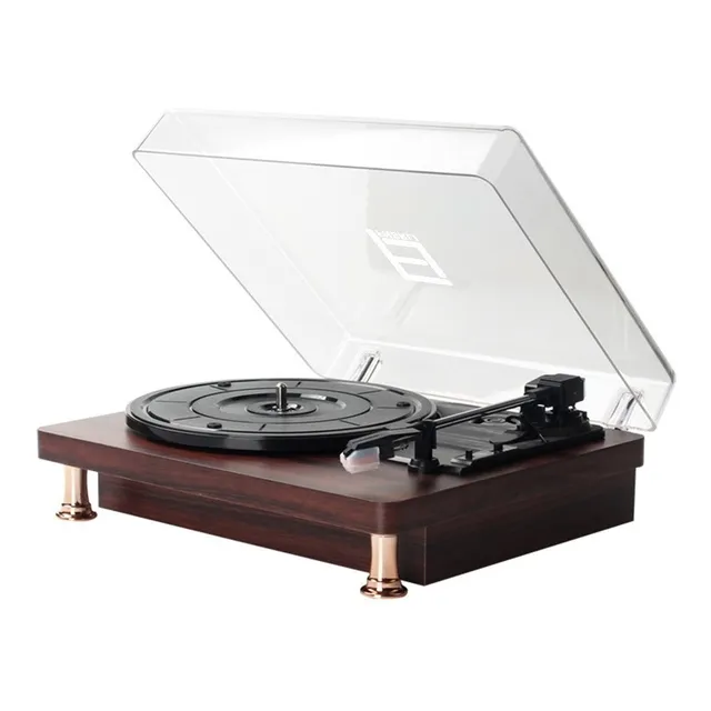 Tocadiscos De Vinilo Retro Portátil Con Bluetooth