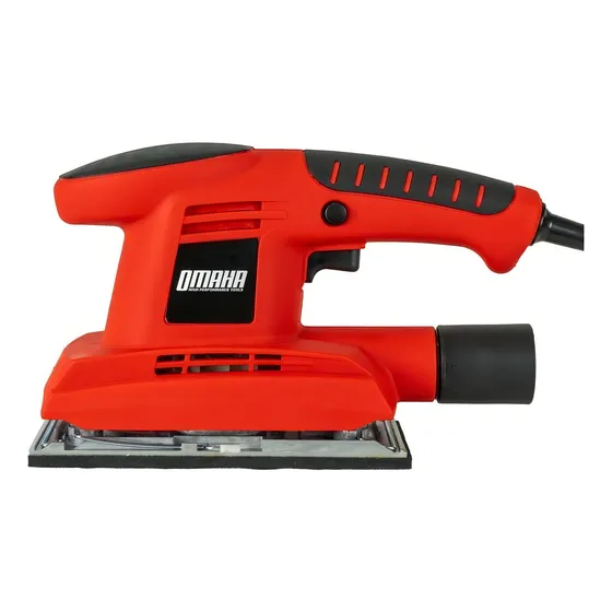 Lijadora profesional orbital Omaha LOR-180 roja y negra 50Hz 180W 220V