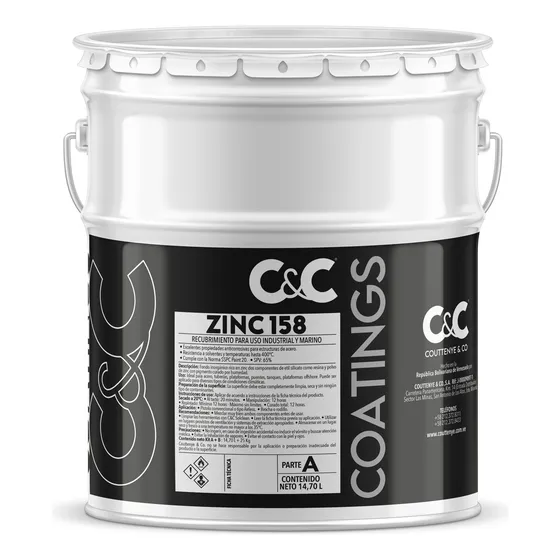 Fondo Zinc 158 Inorganico C&c Coatings Cuñete