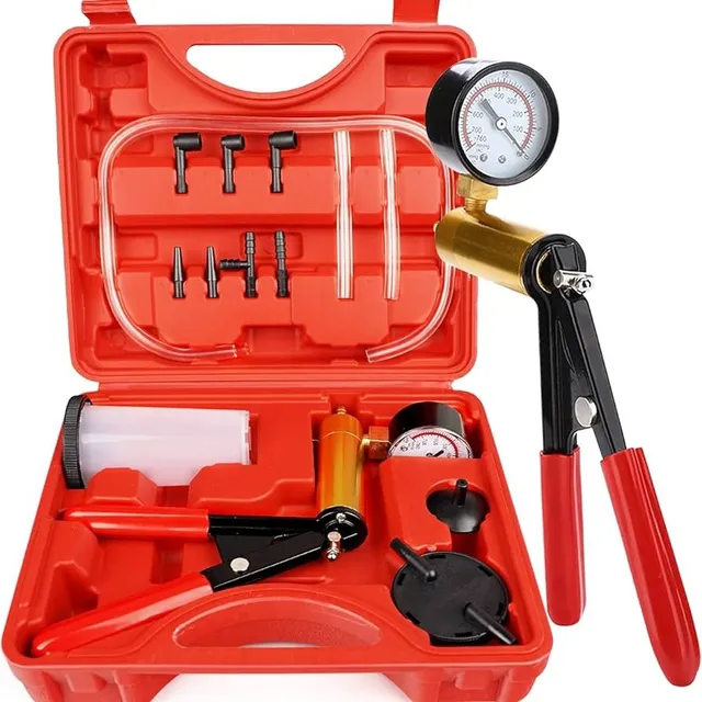 Kit Purgador Sistema De Frenos Y Vacio 2 En 1 Con Bomba 