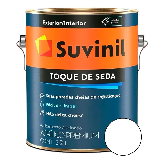 Tinta Premium Acetinado Toque De Seda 3,2l. Cores - Suvinil