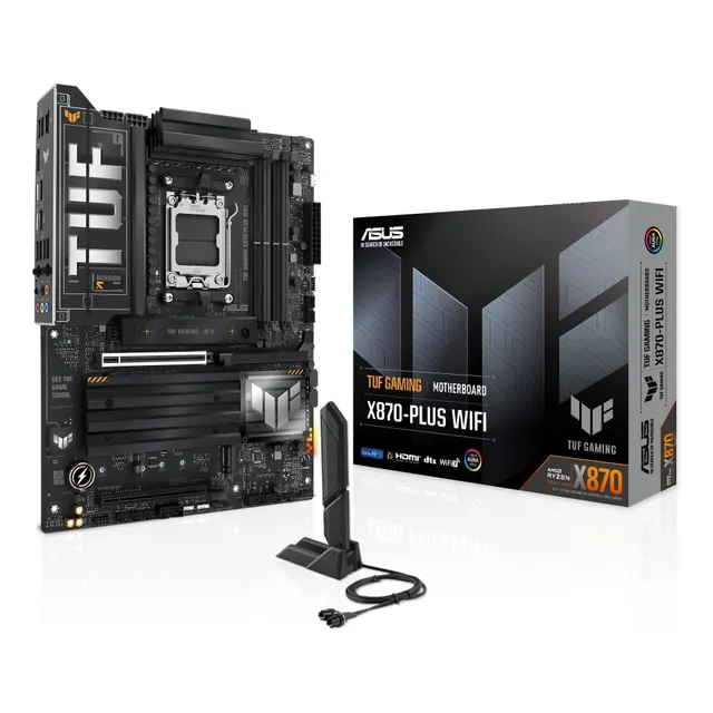 Placa base Asus Tuf Gaming X870-Plus Wifi 7 Amd Am5, color negro
