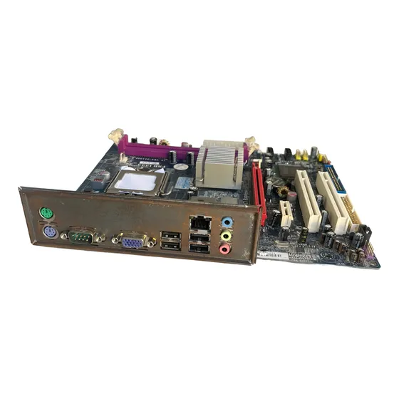 Placa Mãe G31t-m7v1.0 Lga775 - Ddr2 + Espelho - Detalhe.