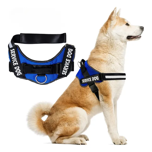 Pechera Arnes Perro Service Dog Acolchado Resistente Militar
