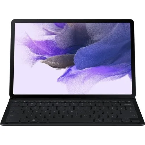 Teclado Funda Samsung Book Cover Para Galaxy Tab S7 Fe 12.4 Color Negro