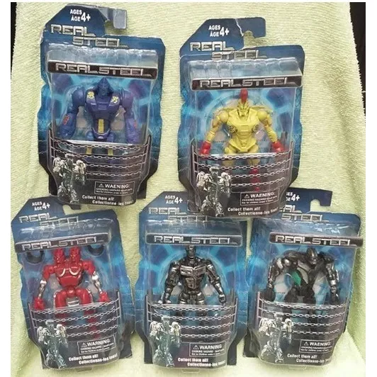 5 Real Steel Gigantes Acero Noisy Twin Atom Midas Zeus 12 Cm