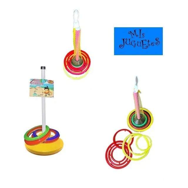 Juego Aros De Emboque Base 20 Cm Y 10 Anillos - Mis Juguetes