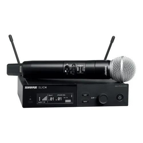 Sistema inalámbrico Shure SLXD24/SM58G58, color negro