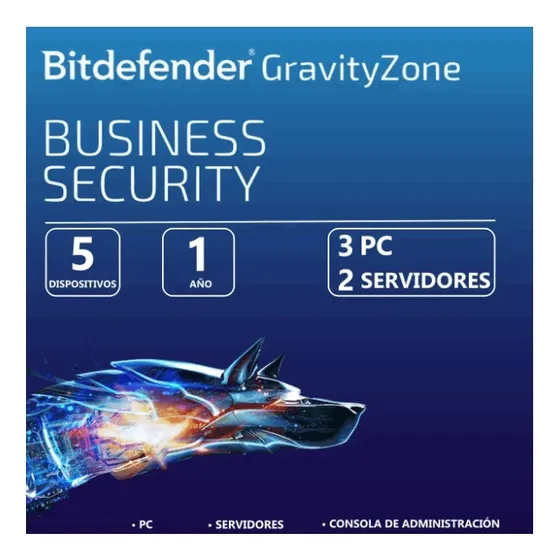 Bitdefender® Gravityzone Business Security  5 Disp.  1 Año