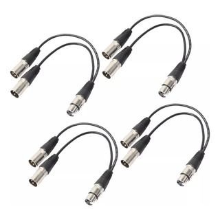 4 Pedazos Divisor Y Cable De Sonido Adaptador 2 X Xlr A Xlr 4 Pedazos Divisor Y Cable De Sonido Adaptador 2 X Xlr A Xlr