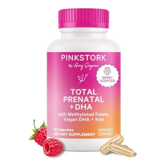 Vitaminas Prenatales Totales De Pink Stork Con Dha