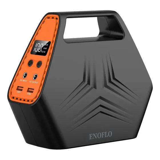 Generador Portátil Enoflo HP100 Black Orange 97Wh Estación Energía | Cuotas sin interés
