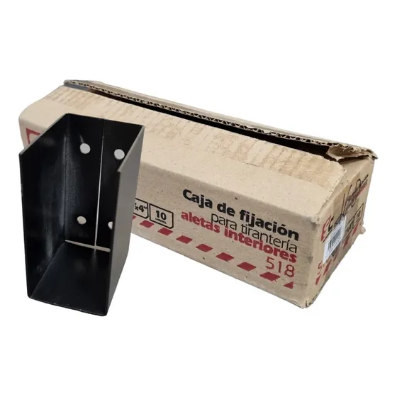 10 Cajas Fijación Entera Para Tirante De Madera 2x4 Techos