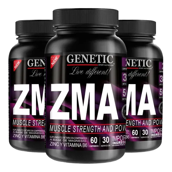 Zma Genetic 3 Meses Eleva Testo Prohormonal Aumento Muscular