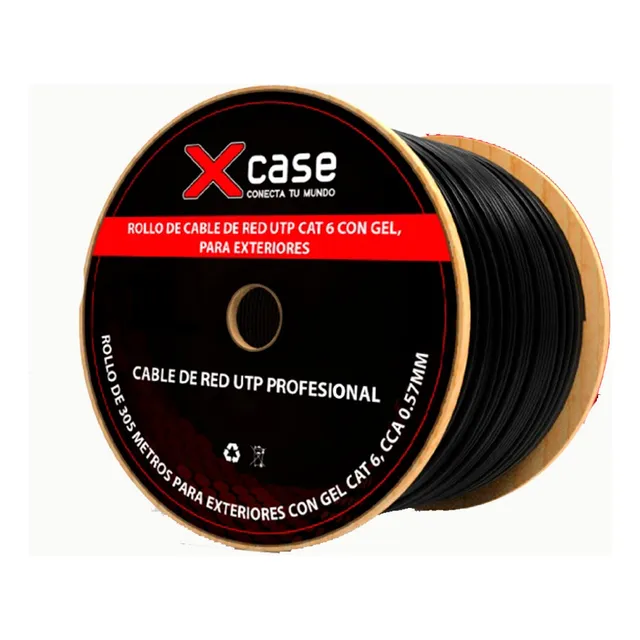 305 M  Cable Red Utp Cat 6  Gel Doble Forro Exterior Xcase
