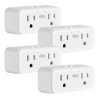 Kmc Smart Plug Duo, Pacote Com 4, Extensor De Tomada De Pare Kmc Smart Plug Duo, Pacote Com 4, Extensor De Tomada De Pare